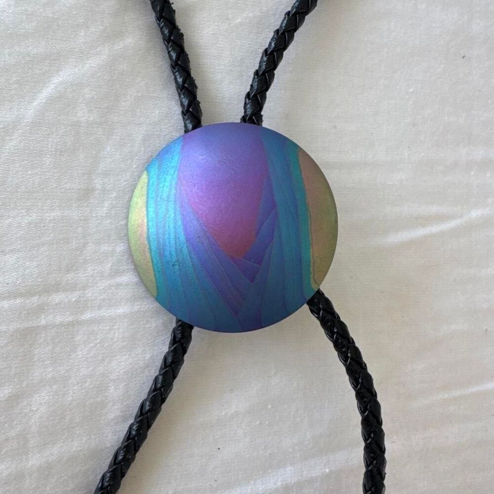 Kenneth Reid Men's Titanium Bolo Tie - Picture 2 of 5